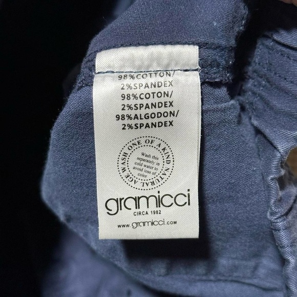 Gramicci Navy Blue Slim Fit Outdoor Hiking Pants Sz 2 | Stretch Cotton Climbing - Picture 7 of 7